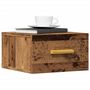 Voir la diapositive 1 : VIDAXL Table de chevet murale vieux bois 35x35x20 cm