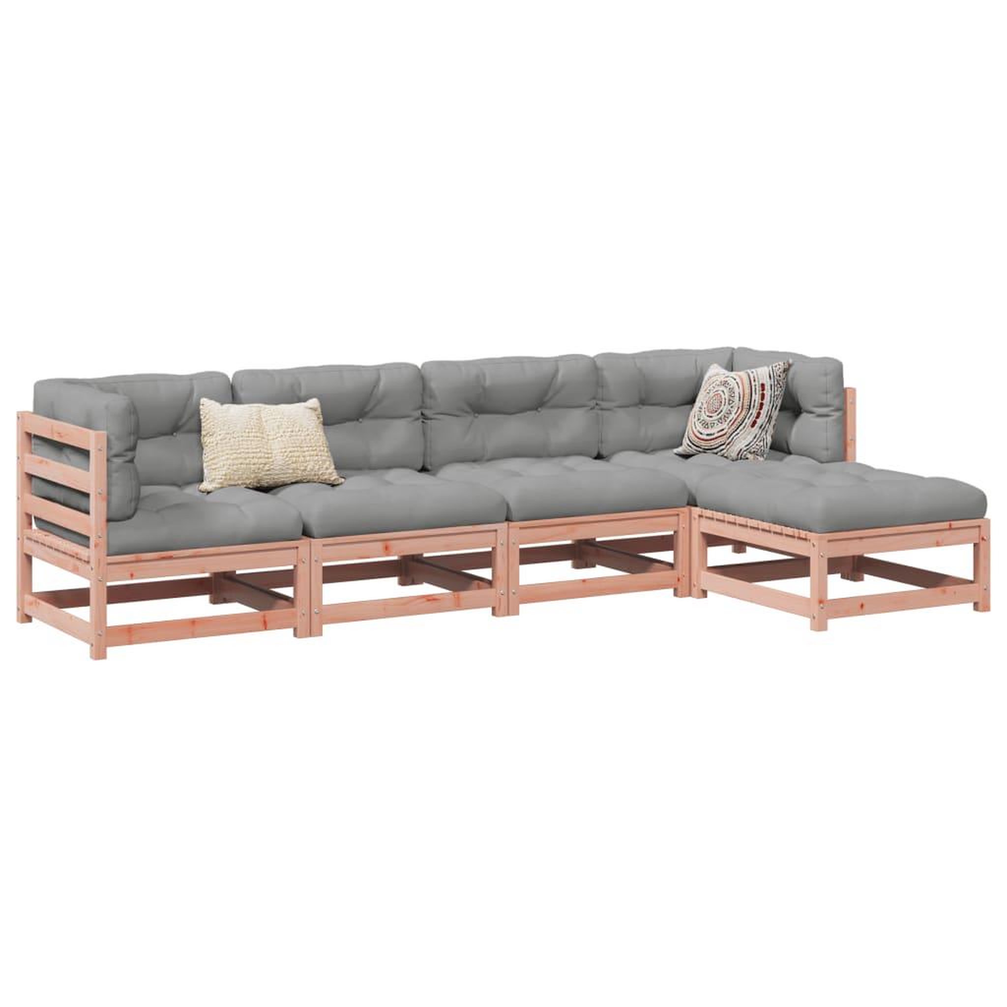 VIDAXL Salon de jardin 5 pcs bois massif sapin de douglas