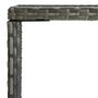 Voir la diapositive 4 : VIDAXL Table de bar de jardin Gris 70x70x110cm Resine tressee et verre