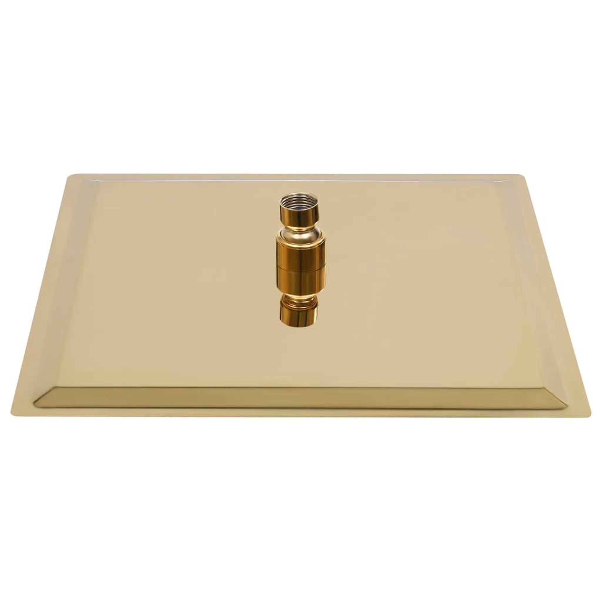 Voir la diapositive 4 : VIDAXL Pomme de douche pluie Acier inoxydable 25x25 cm Carree Dore