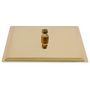Voir la diapositive 4 : VIDAXL Pomme de douche pluie Acier inoxydable 25x25 cm Carree Dore