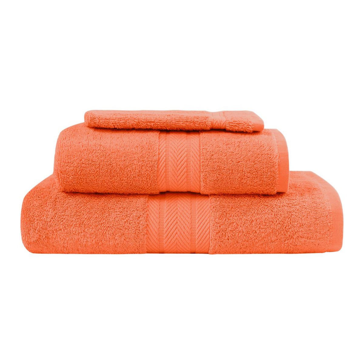 Sensei Maison Ensemble de bain 3 pièces (1 drap de bain + 1 serviette de toilette + 1 gant) LUXURY