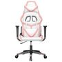 Voir la diapositive 3 : VIDAXL Chaise de jeu Blanc et rose Similicuir