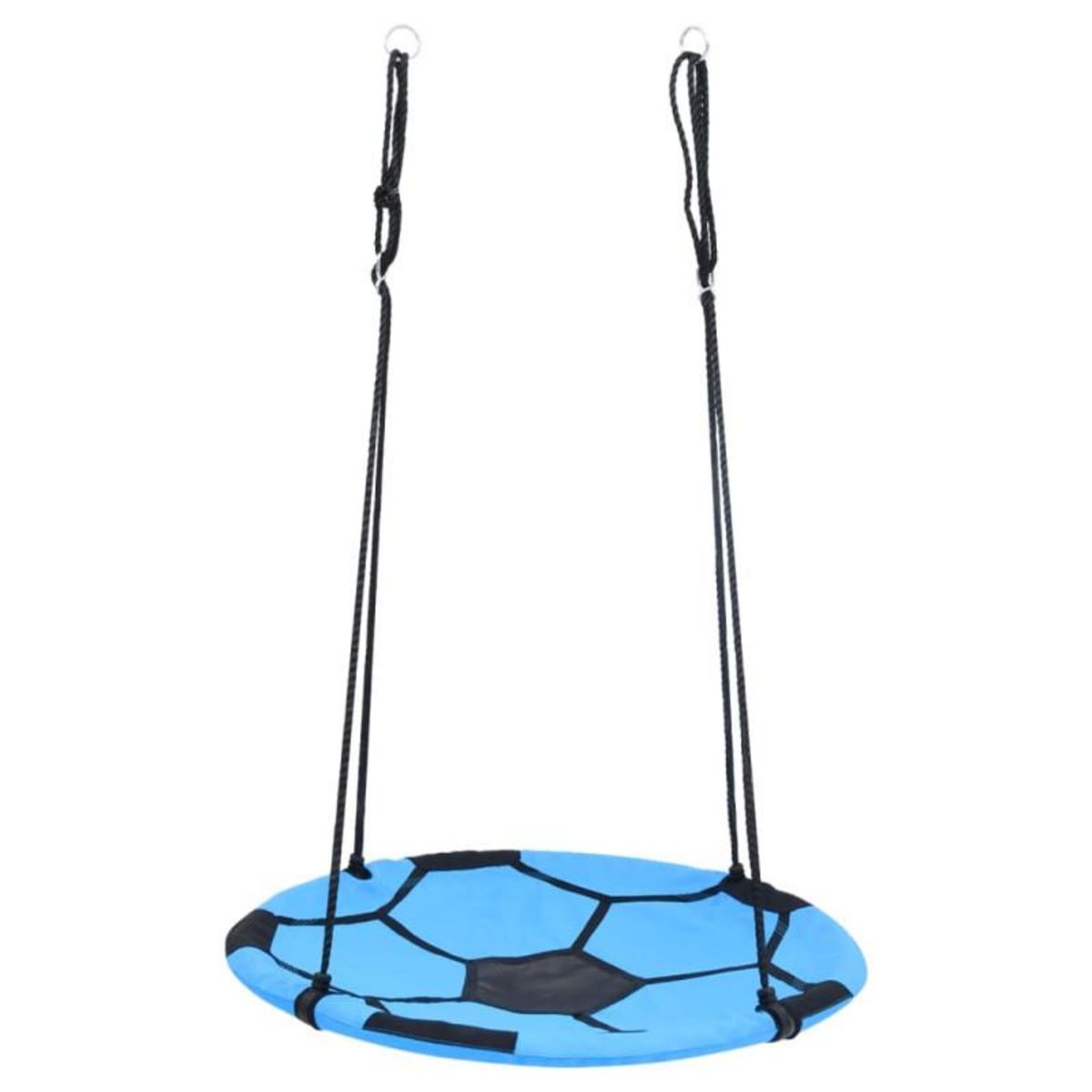 VIDAXL Balançoire nid d oiseau Motif de ballon de foot 100 cm