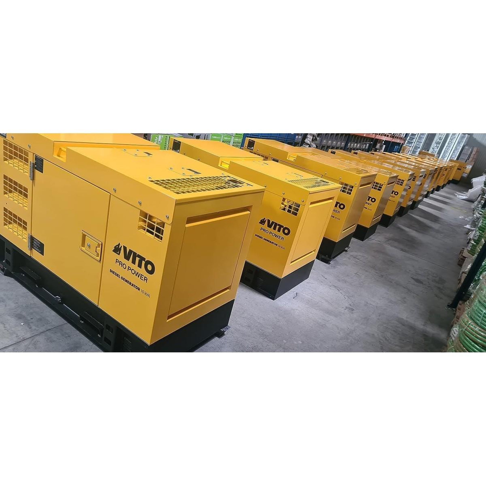 Voir la diapositive 3 : VITO Groupe électrogène 40kva diesel triphasé et monophasé avr ats démarrage automatique autonomie 10h silencieux vito
