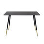Voir la diapositive 1 : Paris Prix Table à Manger Design  Dipp  120cm Noir & Or