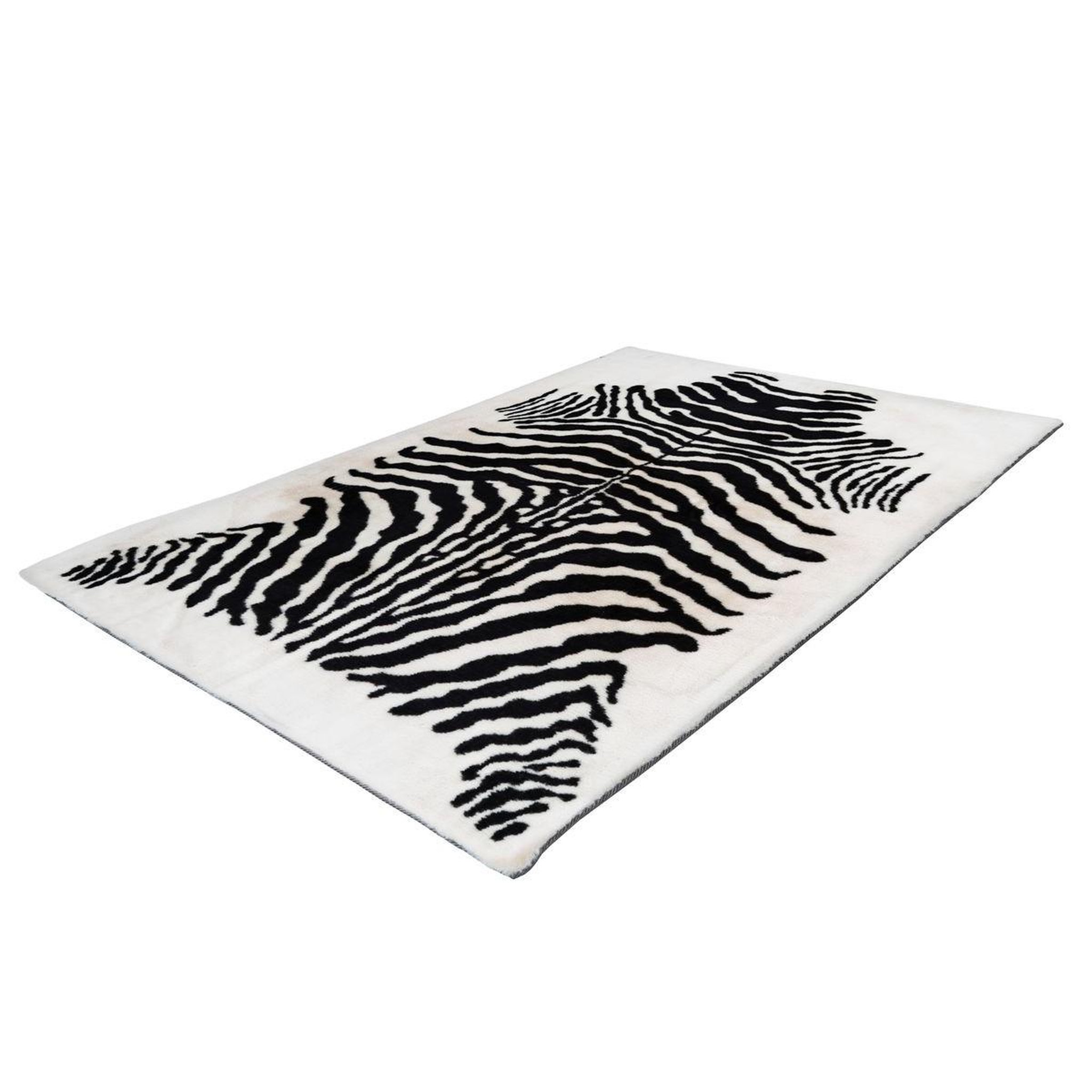 Voir la diapositive 4 : Paris Prix Tapis imprimé animal  rabbit  noir & blanc