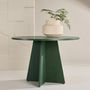 Voir la diapositive 3 : Paris Prix Table à Manger Ronde  Bootcut  110cm Vert