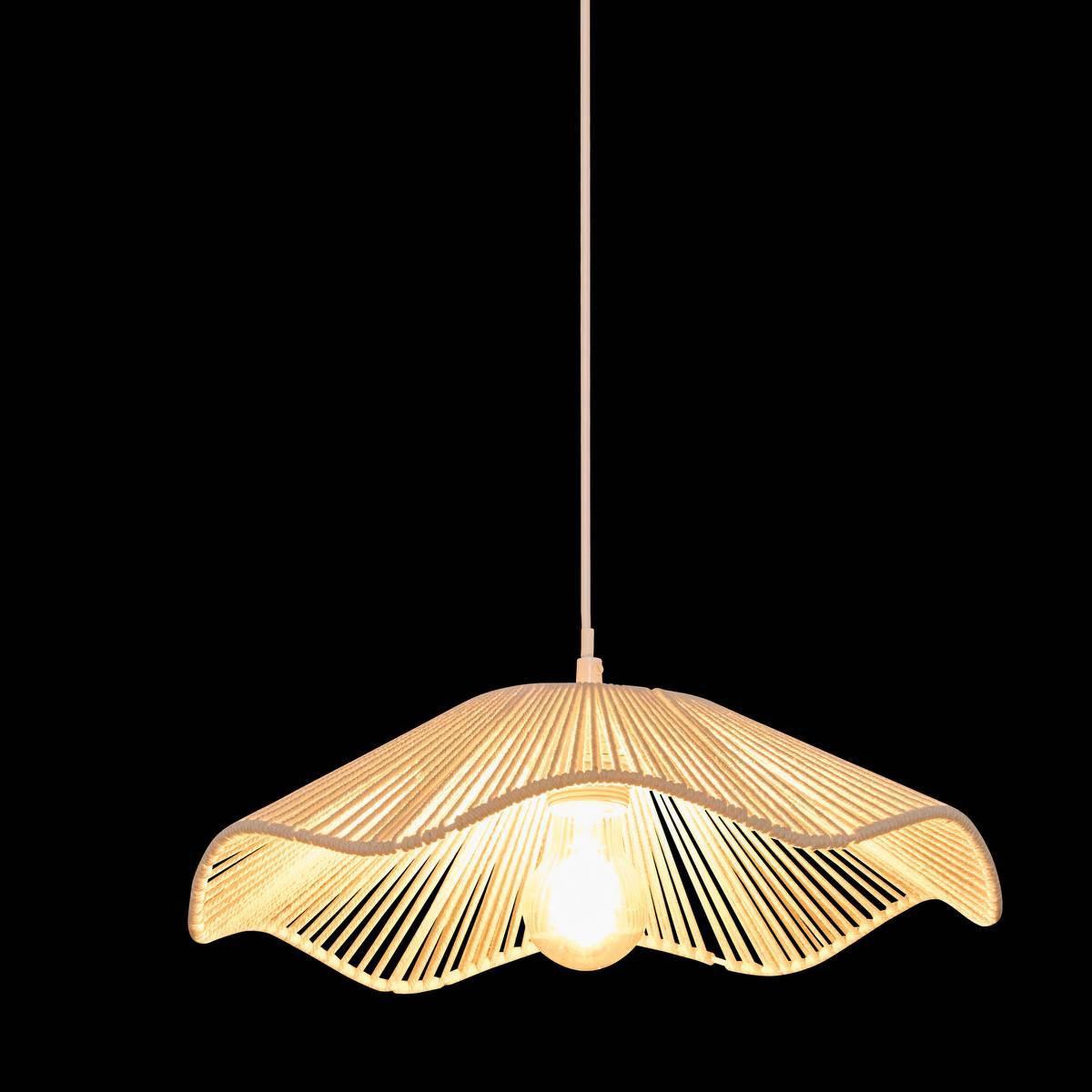 Voir la diapositive 6 : ATMOSPHERA Lampe Suspension Ondulée  Galt  38cm Blanc