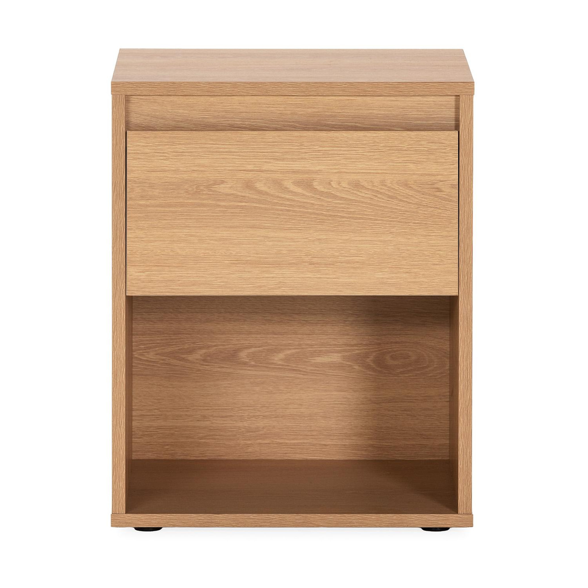 Voir la diapositive 4 : VS VENTA-STOCK Table de chevet Tori 1 tiroir effet Chêne