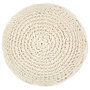 Voir la diapositive 2 : VIDAXL Pouf fait a la main en macrame 45 x 30 cm Coton