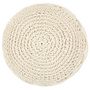 Voir la diapositive 2 : VIDAXL Pouf fait a la main en macrame 45 x 30 cm Coton