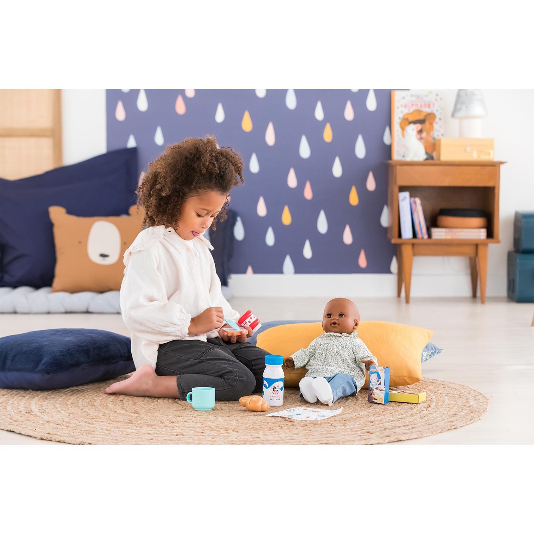 Voir la diapositive 2 : Corolle Coffret Petit Déjeuner pour poupon 36 et 42 cm
