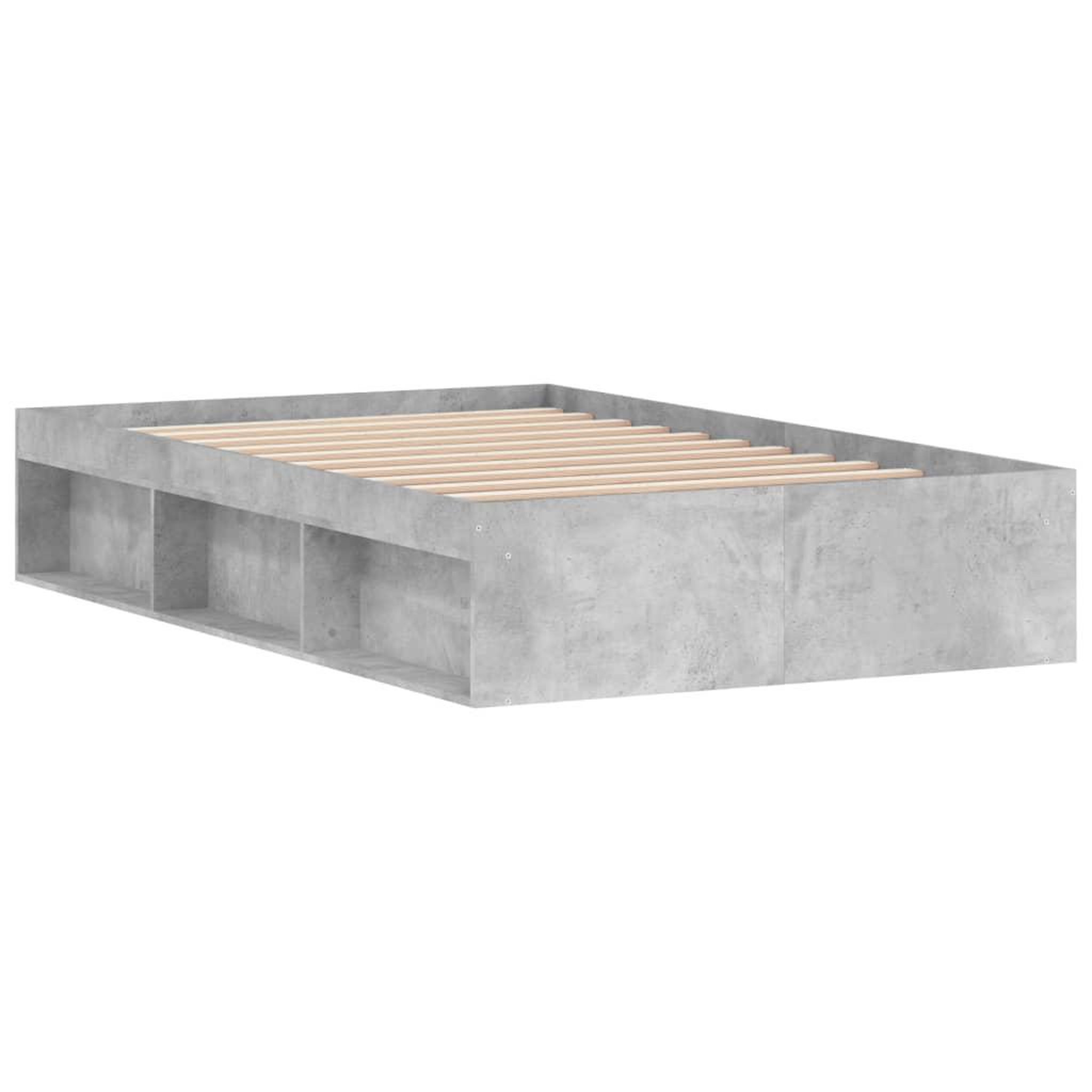 Voir la diapositive 5 : VIDAXL Cadre de lit sans matelas gris beton 120x200 cm
