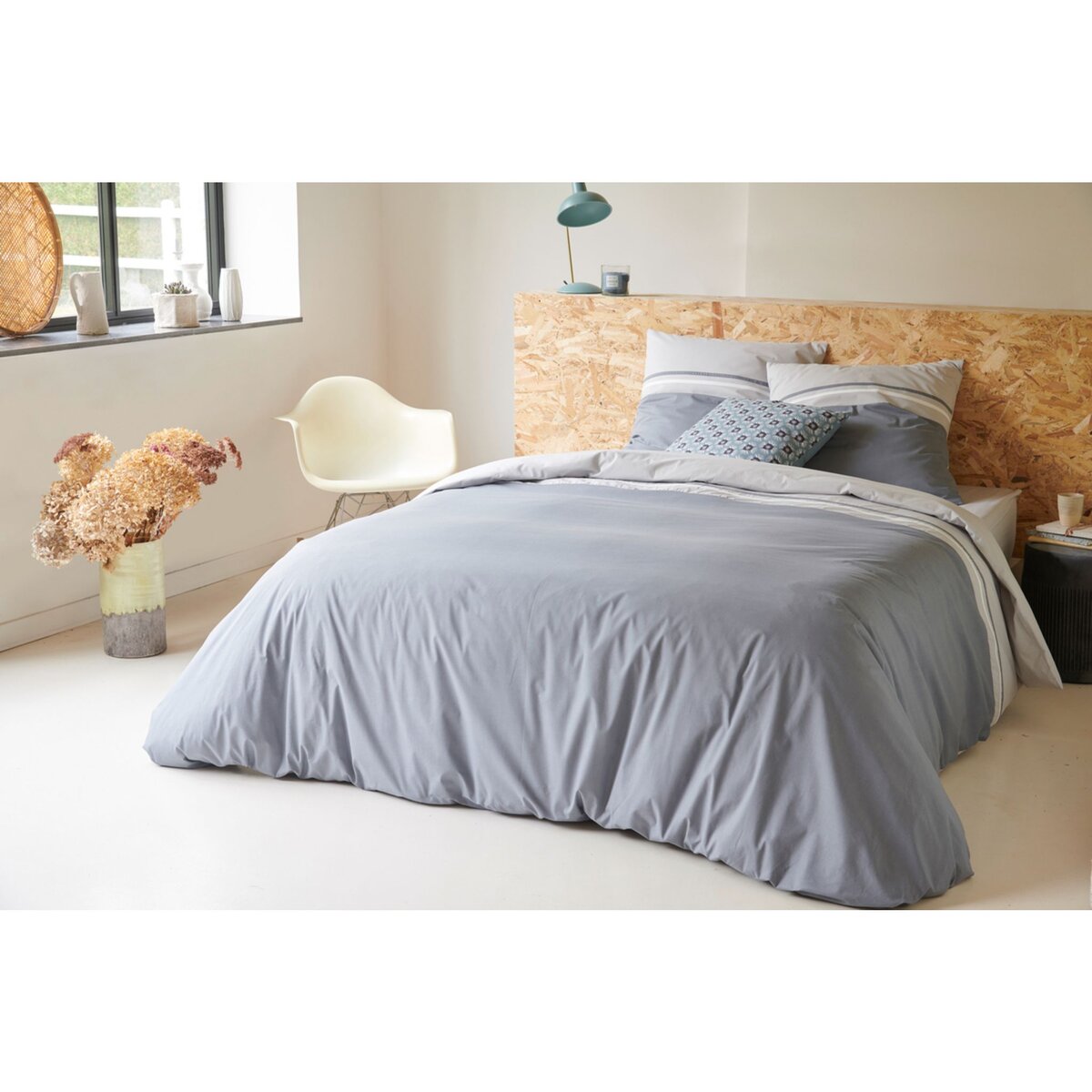 Parure housse de couette fantaisie en coton 57 fils ZOE