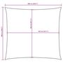 Voir la diapositive 6 : VIDAXL Voile de parasol tissu oxford carre 6x6 m creme