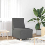 VIDAXL Fauteuil gris fonce 55 cm tissu