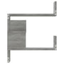 Voir la diapositive 4 : VIDAXL Etagere d'angle murale Sonoma gris 40x40x50cm Bois d'ingenierie