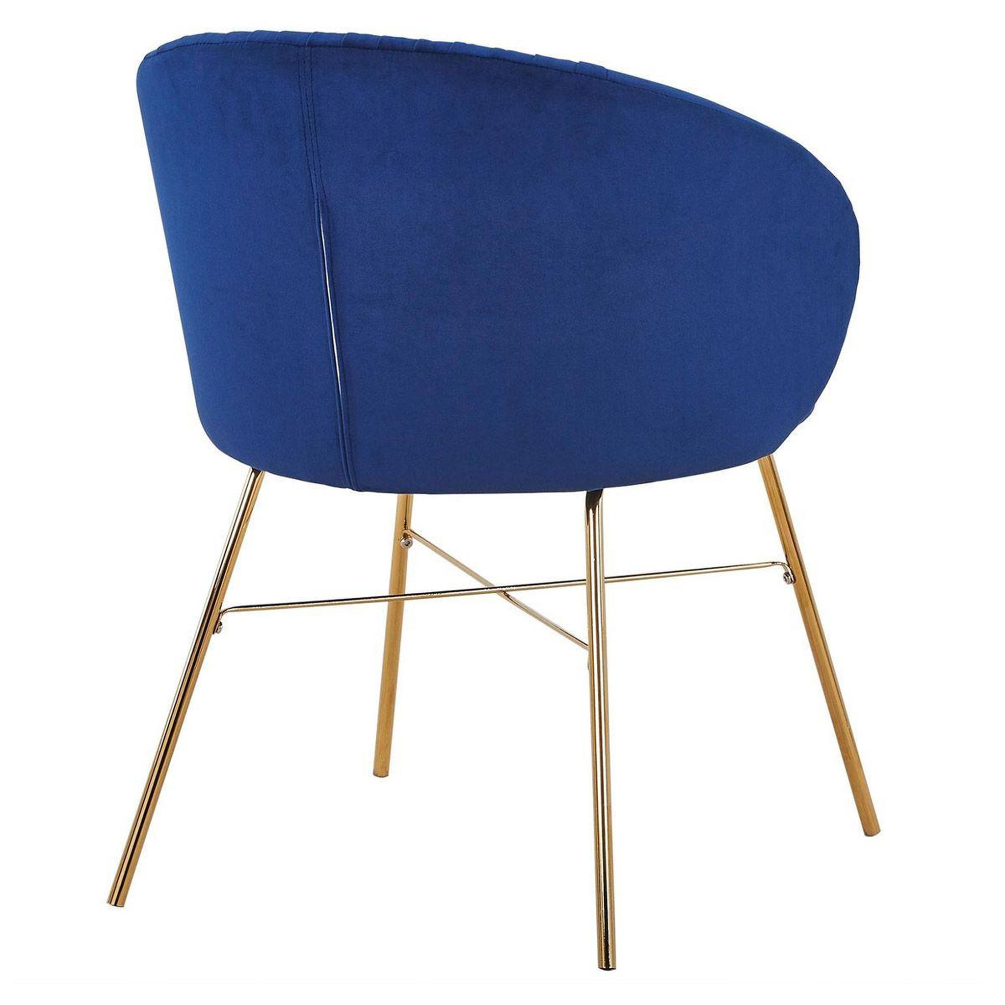 Voir la diapositive 4 : Paris Prix Chaise design en velours  kanye  80cm bleu