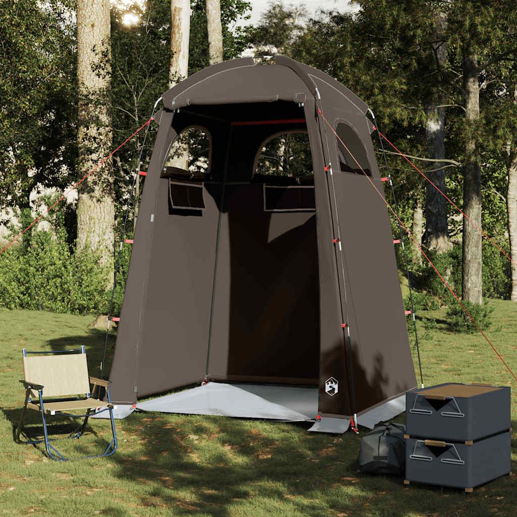Voir la diapositive 3 : VIDAXL Tente de douche marron impermeable