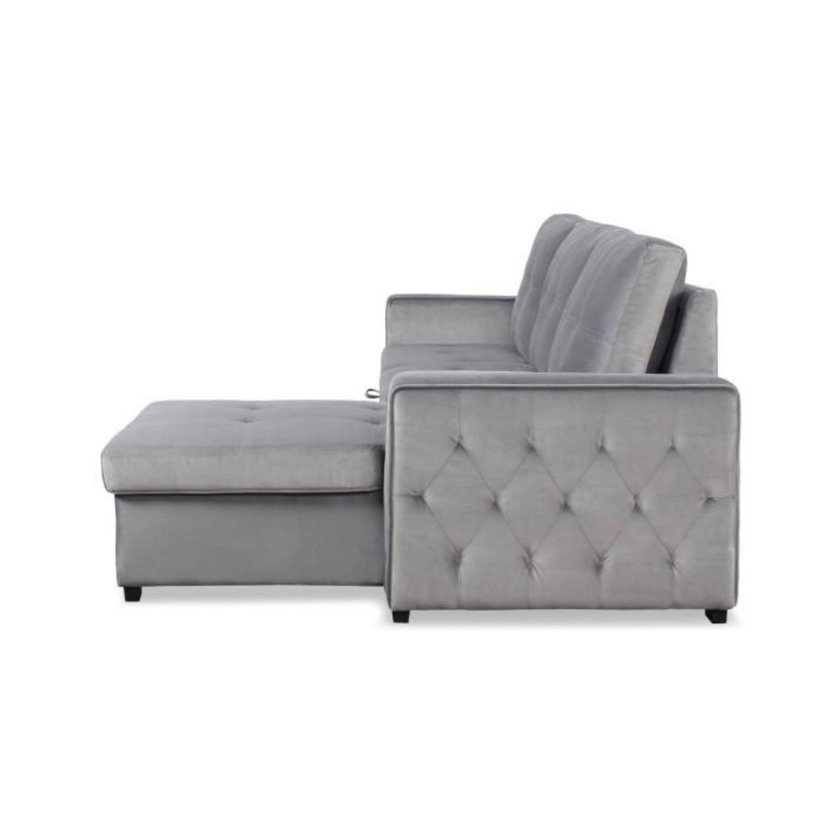 Paris Prix Canapé d'Angle Convertible  Rabano  230cm Argent