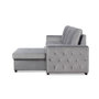 Voir la diapositive 4 : Paris Prix Canapé d'Angle Convertible  Rabano  230cm Argent
