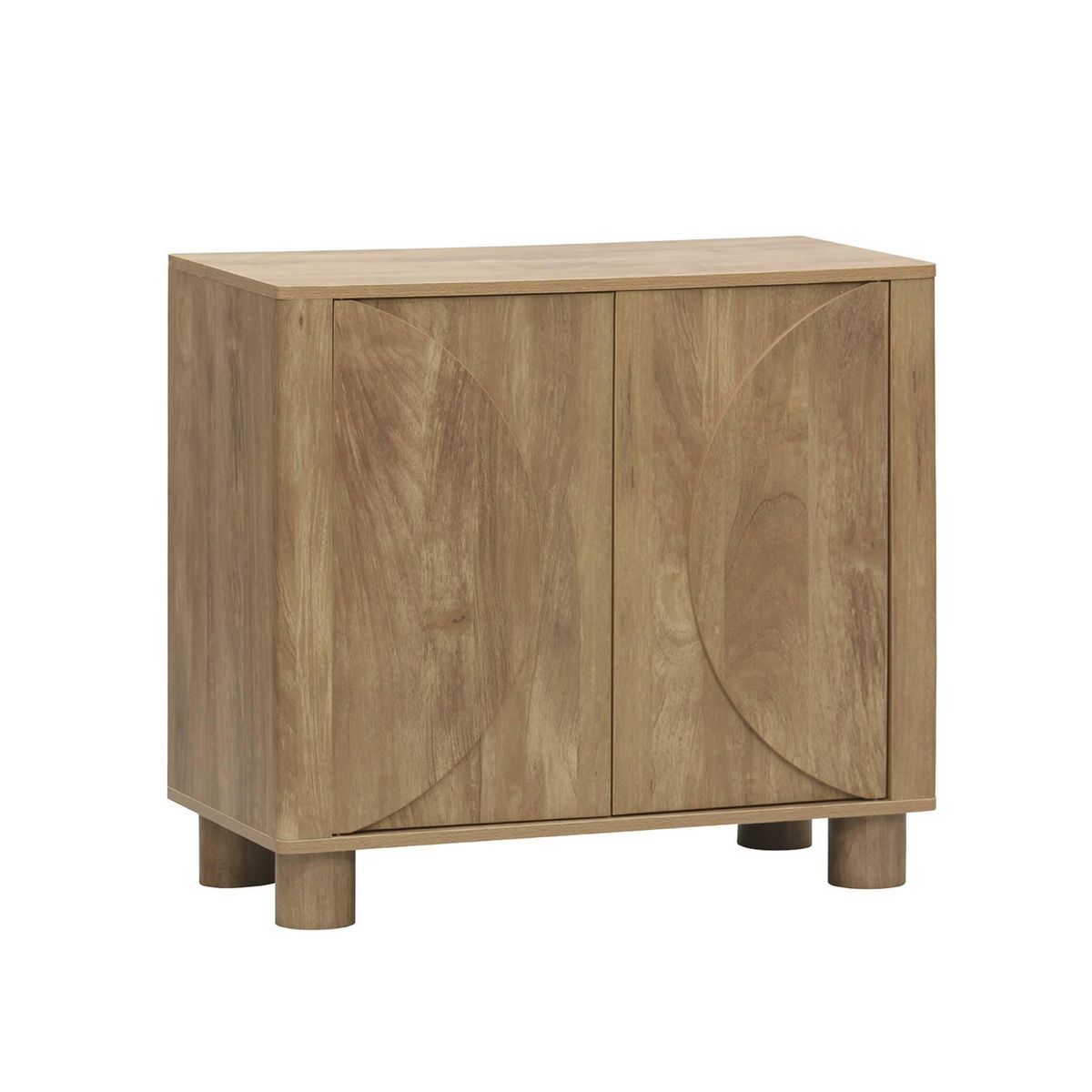SWEEEK Buffet exotique effet bois de manguier 2 portes 80cm Pondi