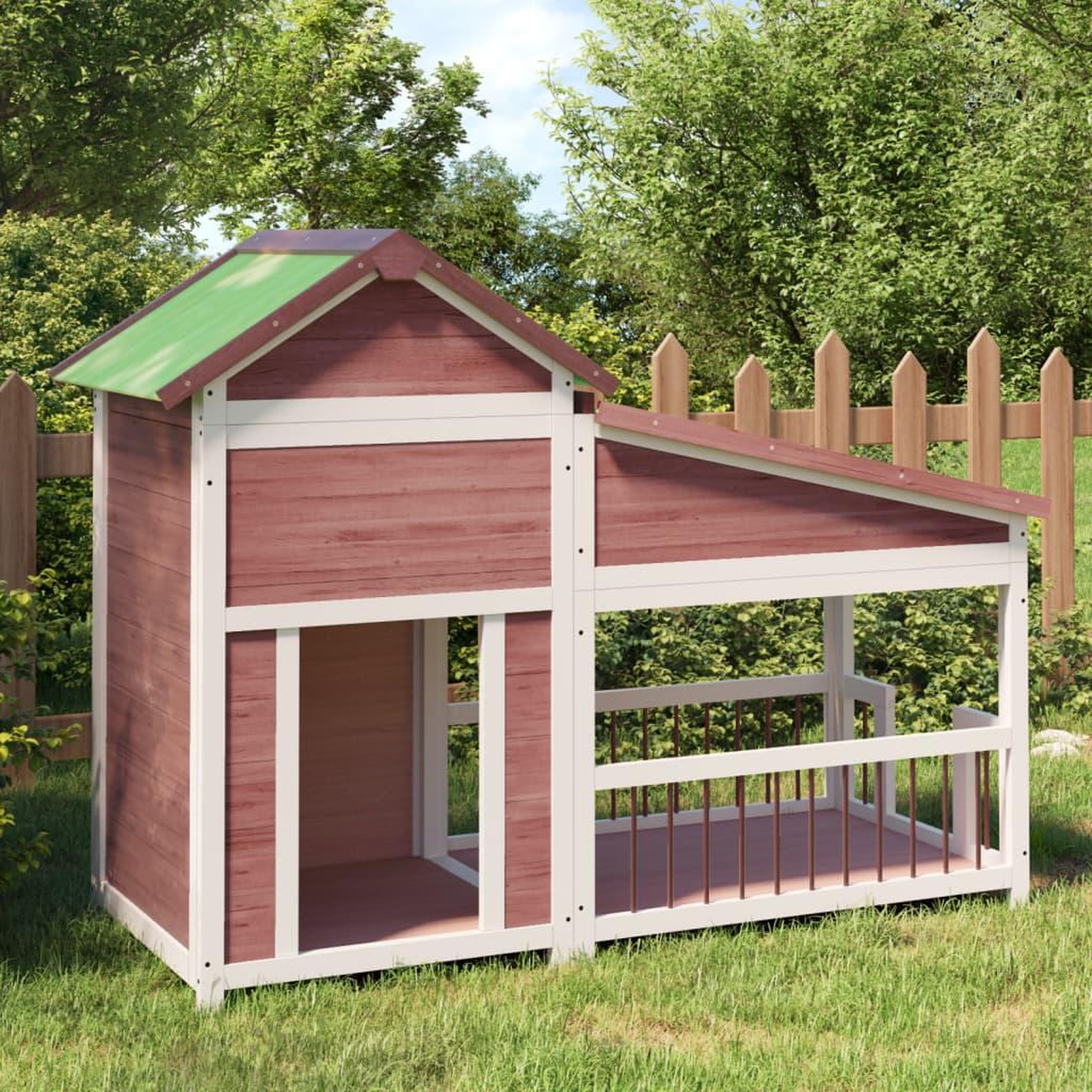 VIDAXL Chenil moka 143x60,5x109 cm bois de pin solide