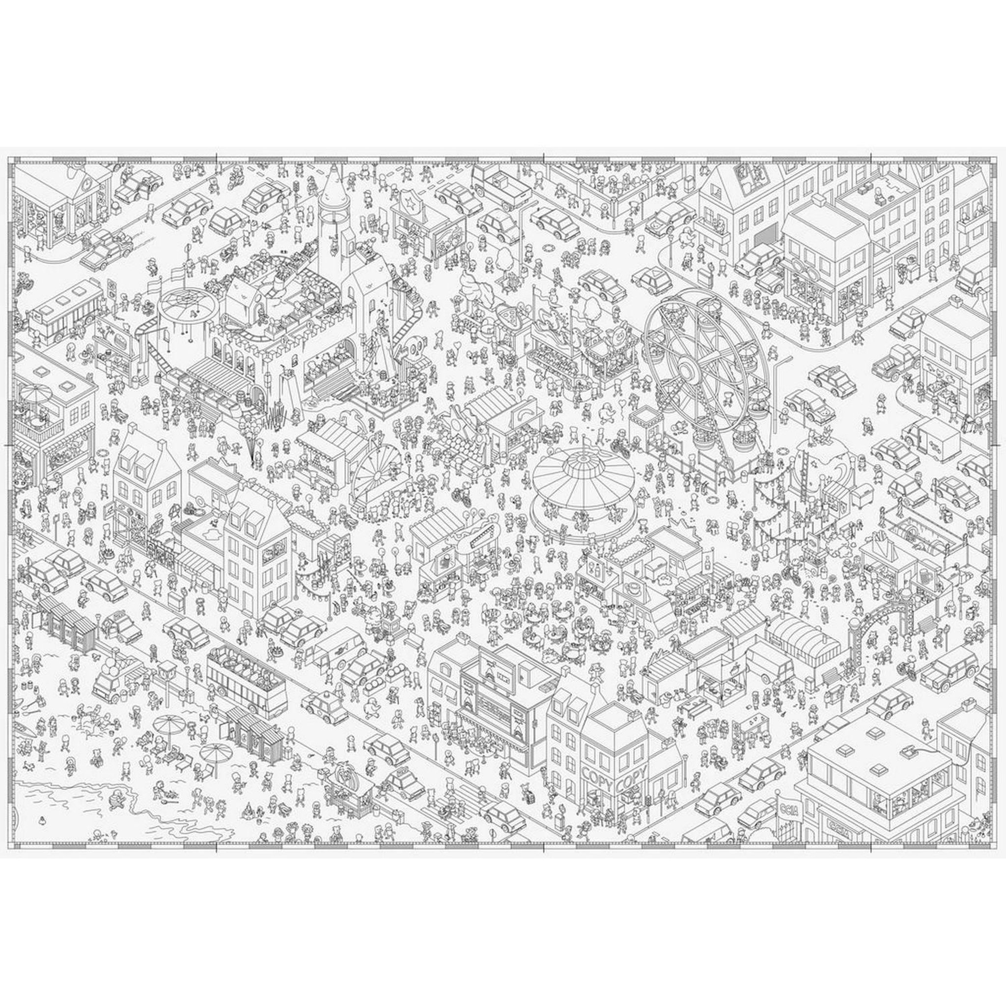Voir la diapositive 2 : SPIELWISE Micro Macro Puzzle Funfair jeu de stratégie – Spielwiese