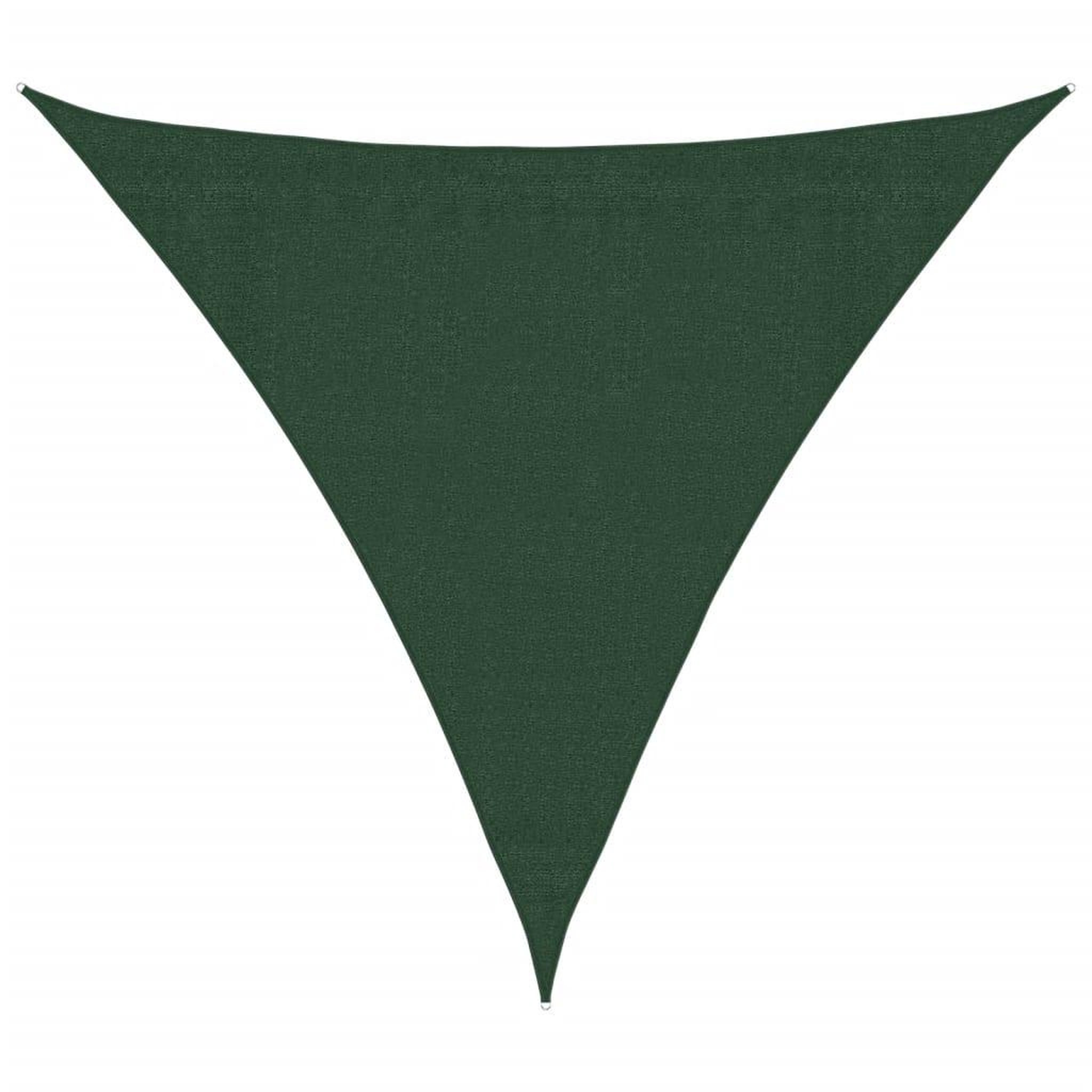 Voir la diapositive 2 : VIDAXL Voile d'ombrage 160 g/m^2 Vert fonce 3,6x3,6x3,6 m PEHD