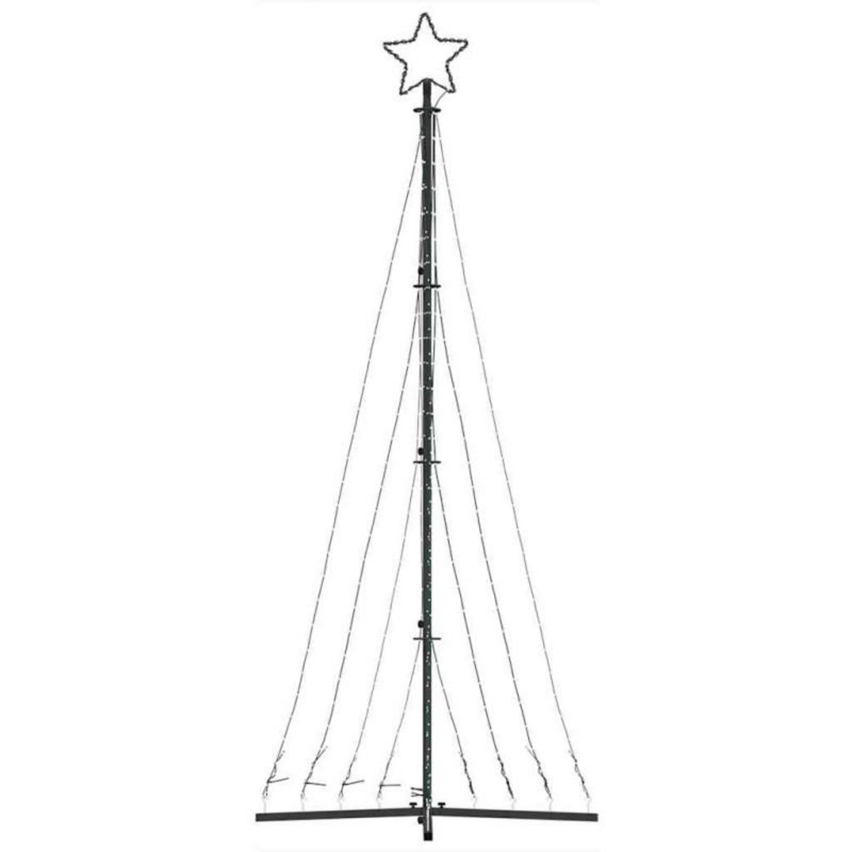 VIDAXL Guirlande de sapin de Noël 447 LED blanc chaud 249 cm