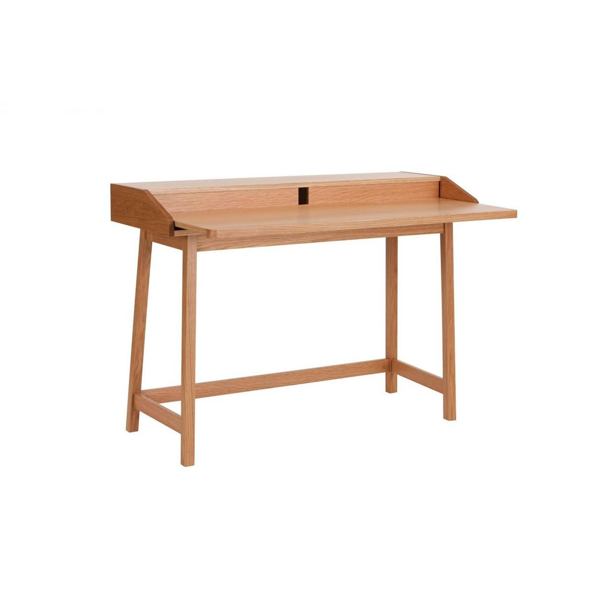 Voir la diapositive 3 : Paris Prix Bureau design avec plateau coulissant  st james  116cm chêne