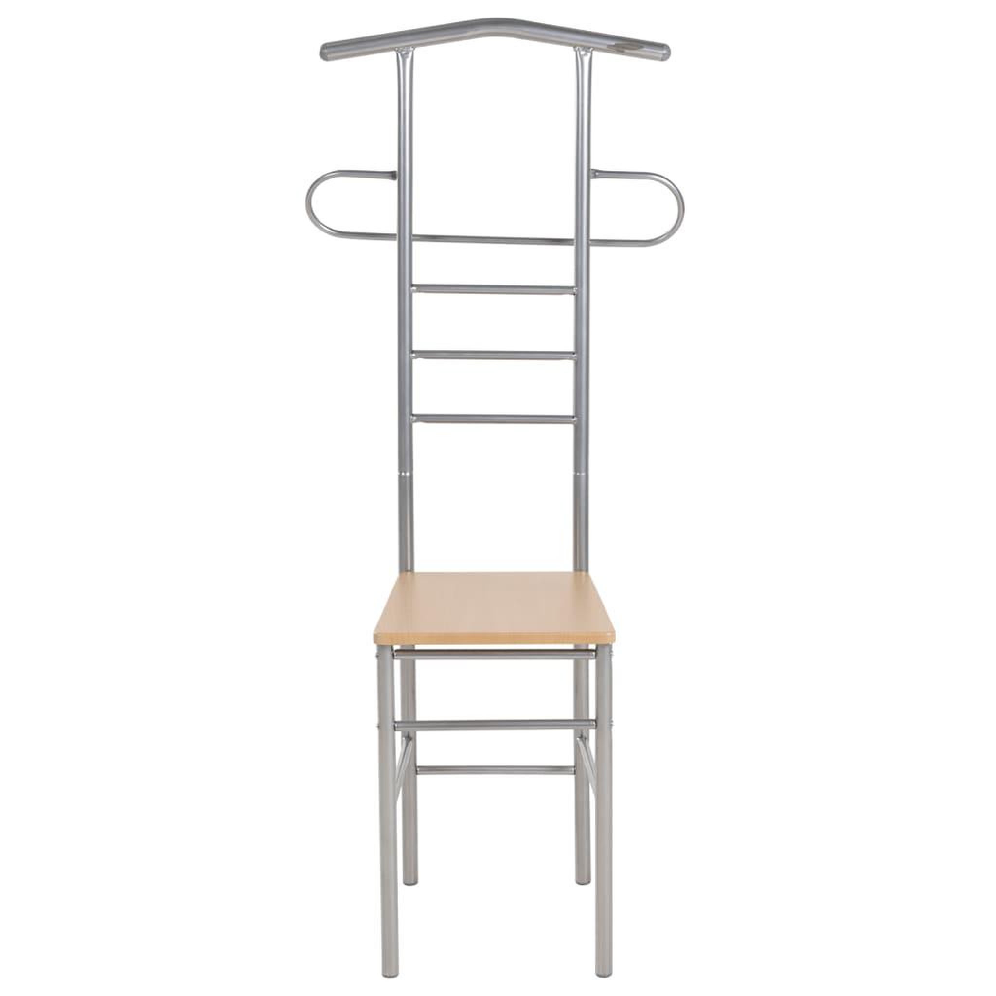 Voir la diapositive 2 : VIDAXL Chaise valet de nuit lot de 2 metal