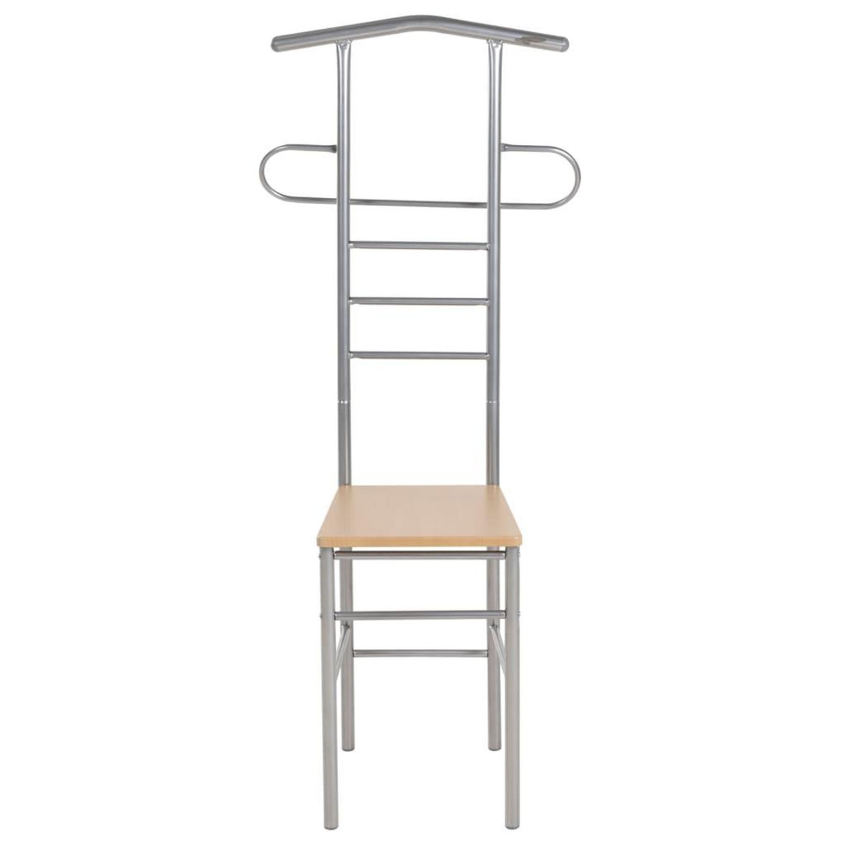 VIDAXL Chaise valet de nuit lot de 2 metal