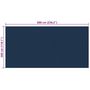 Voir la diapositive 5 : VIDAXL Film solaire de piscine flottant PE 600x300 cm Noir et bleu