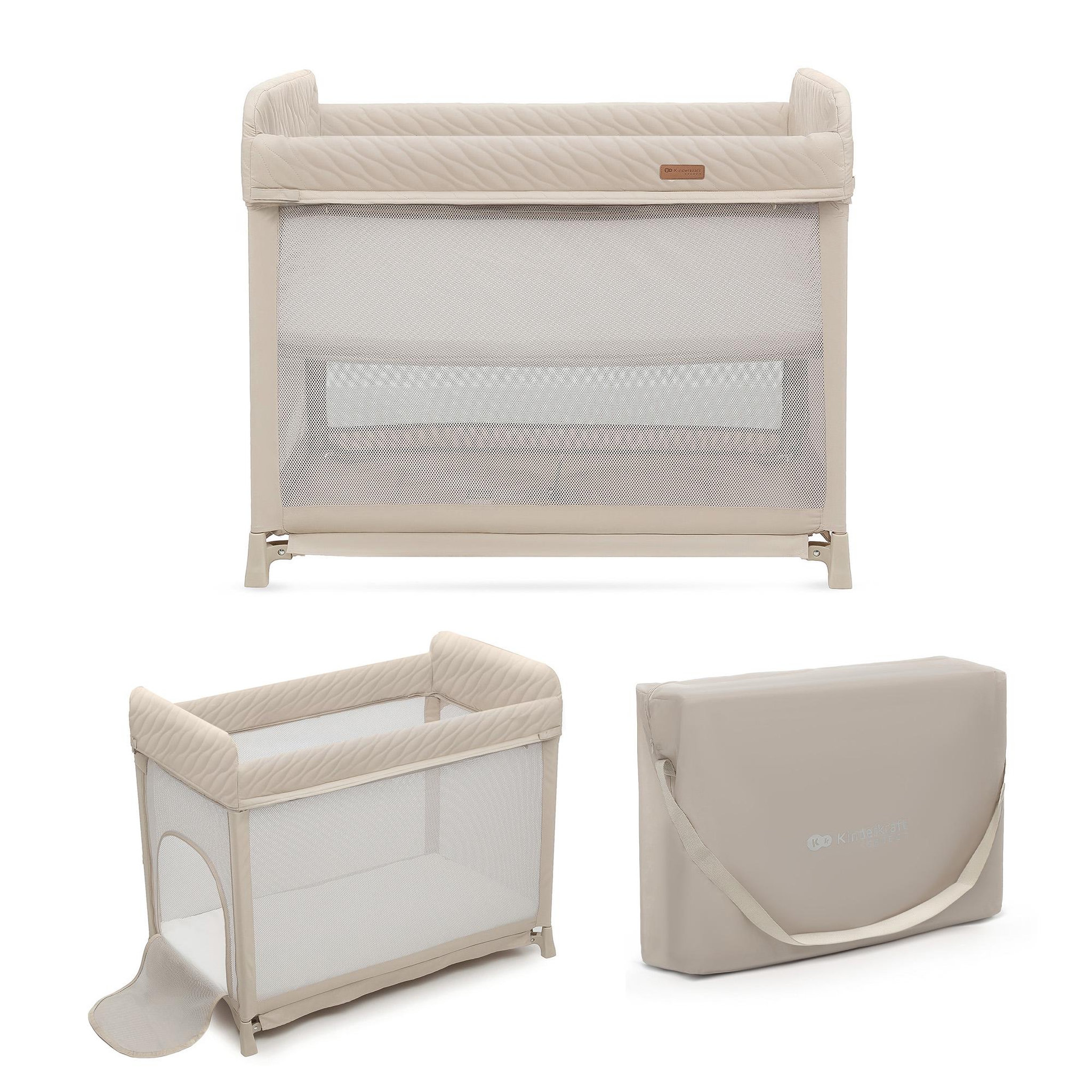 Voir la diapositive 1 : KINDERKRAFT Lit parapluie pliable à deux niveaux