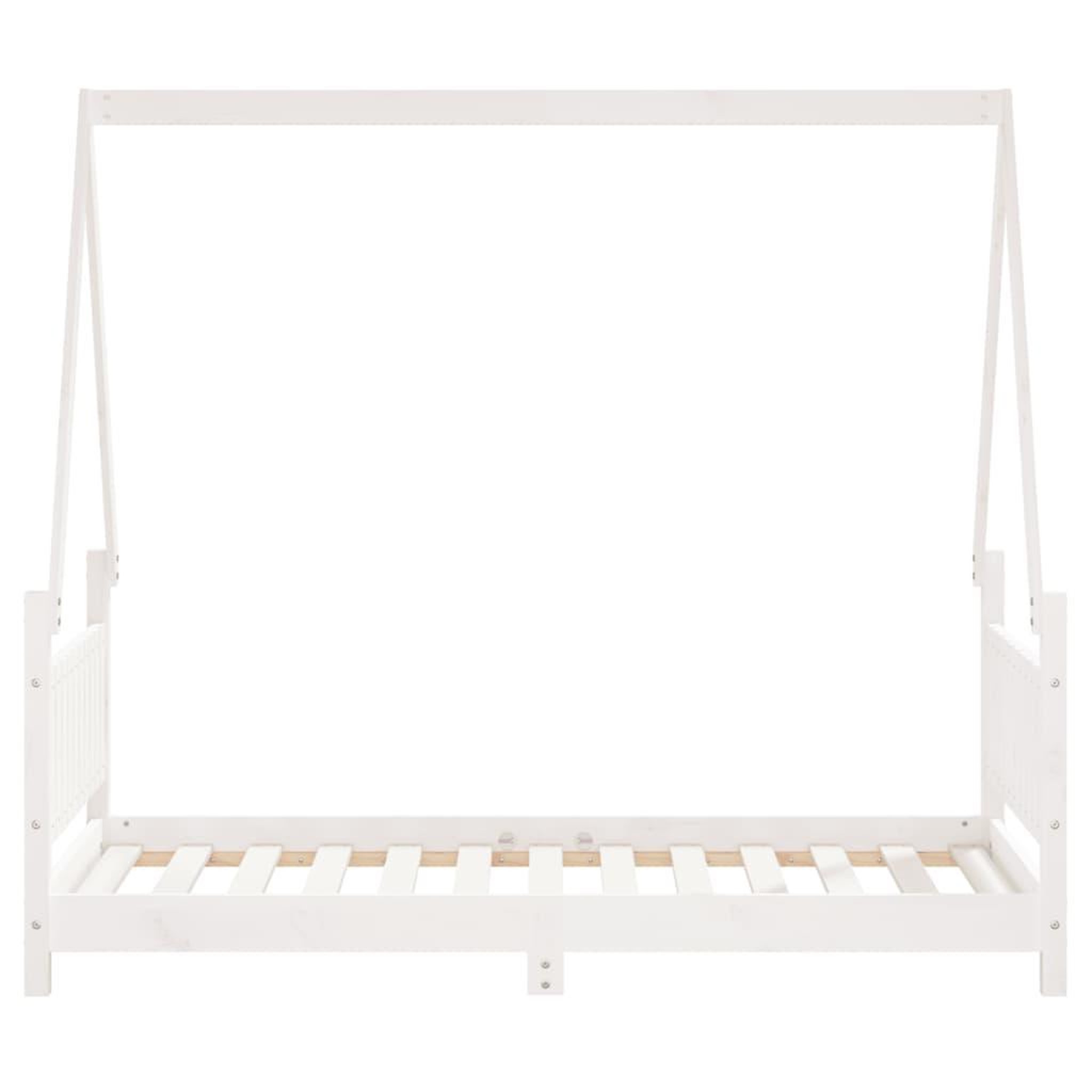 Voir la diapositive 4 : VIDAXL Cadre de lit pour enfant blanc 80x160 cm bois de pin massif