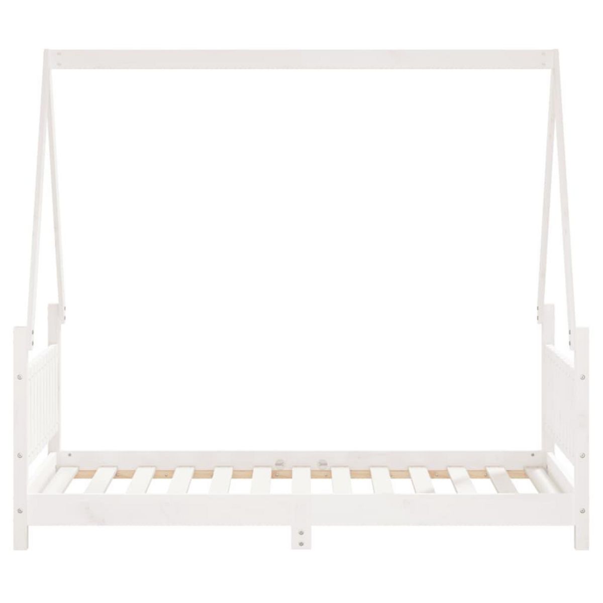 VIDAXL Cadre de lit pour enfant blanc 80x160 cm bois de pin massif