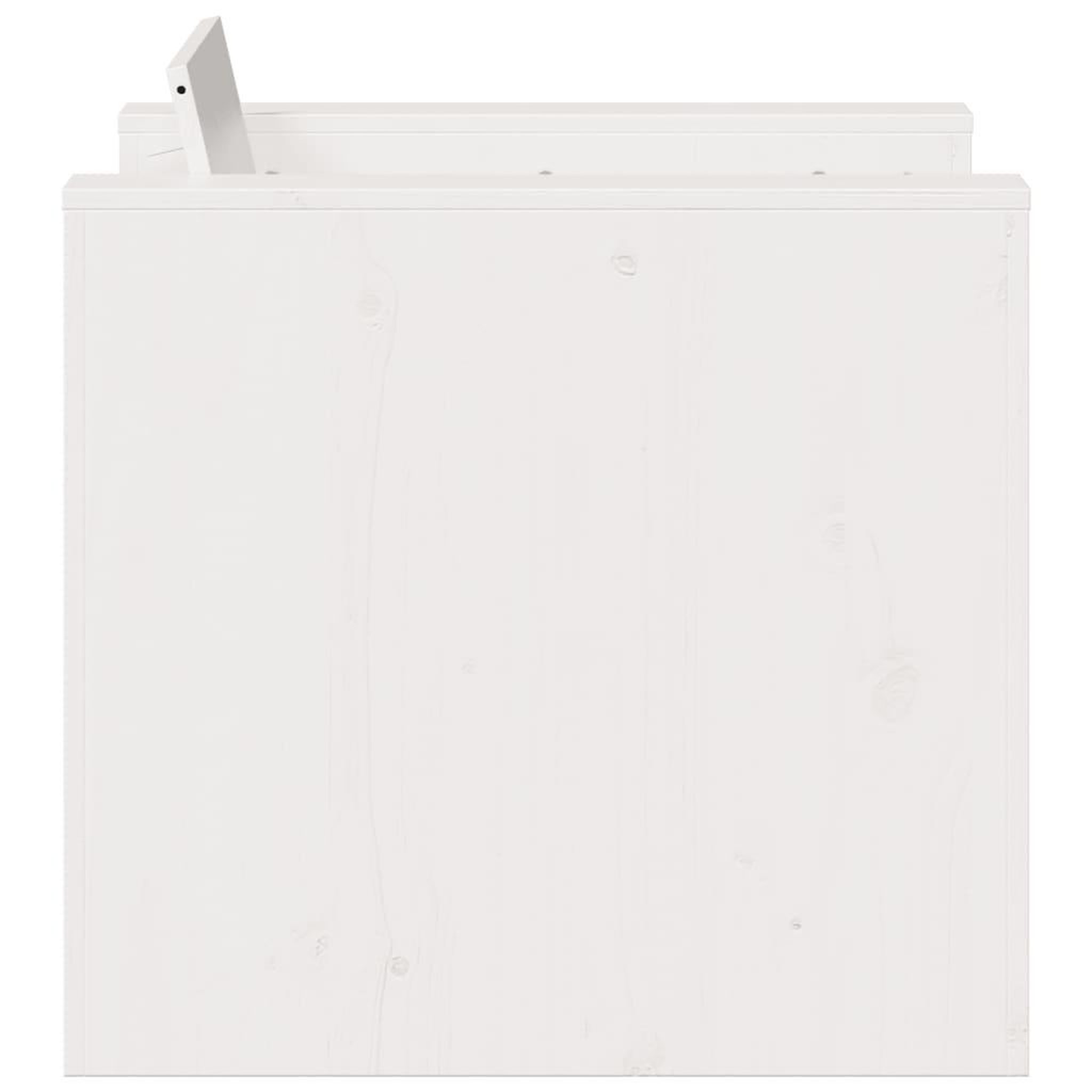 Voir la diapositive 5 : VIDAXL Canape de jardin blanc 79x60x62 cm bois de pin massif