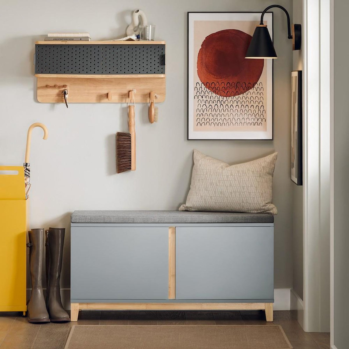 SOBUY SoBuy - Banc de rangement à chaussures avec deux portes - Nordique - FSR117