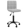 Voir la diapositive 2 : VIDAXL Chaise pivotante de bureau Gris clair Velours