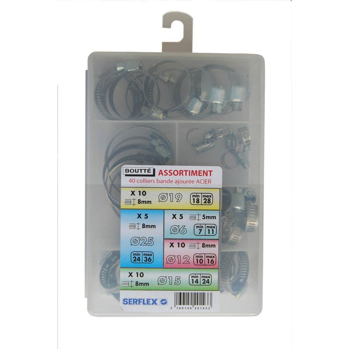 CENTRALE BRICO Lot de 40 colliers bande ajourée BOUTTE