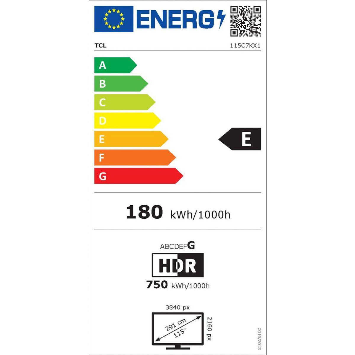 TCL TV Mini Led 115C7K 2025-115 pouces (291cm)