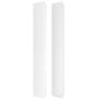 Voir la diapositive 4 : VIDAXL Tete de lit avec oreilles Blanc 203x16x118/128 cm Similicuir