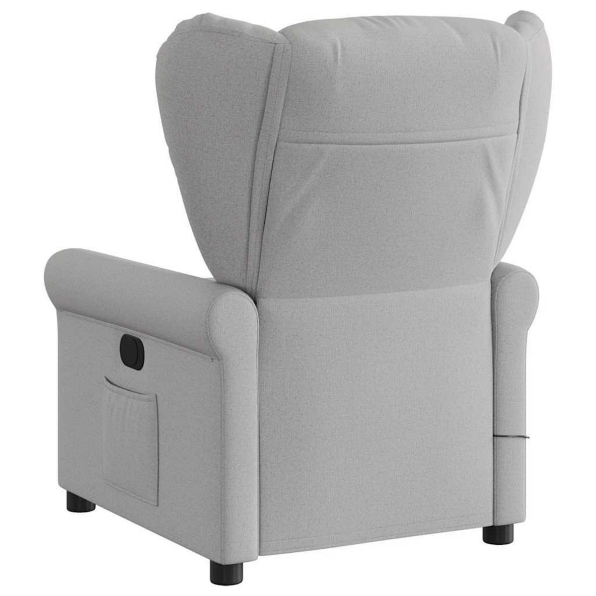 VIDAXL Fauteuil de massage inclinable gris nuage tissu