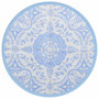 Voir la diapositive 2 : VIDAXL Tapis d'exterieur ARAKIL bleu azure Ø160 cm PP