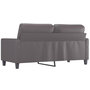 Voir la diapositive 5 : VIDAXL Canape a 2 places Gris 140 cm Similicuir