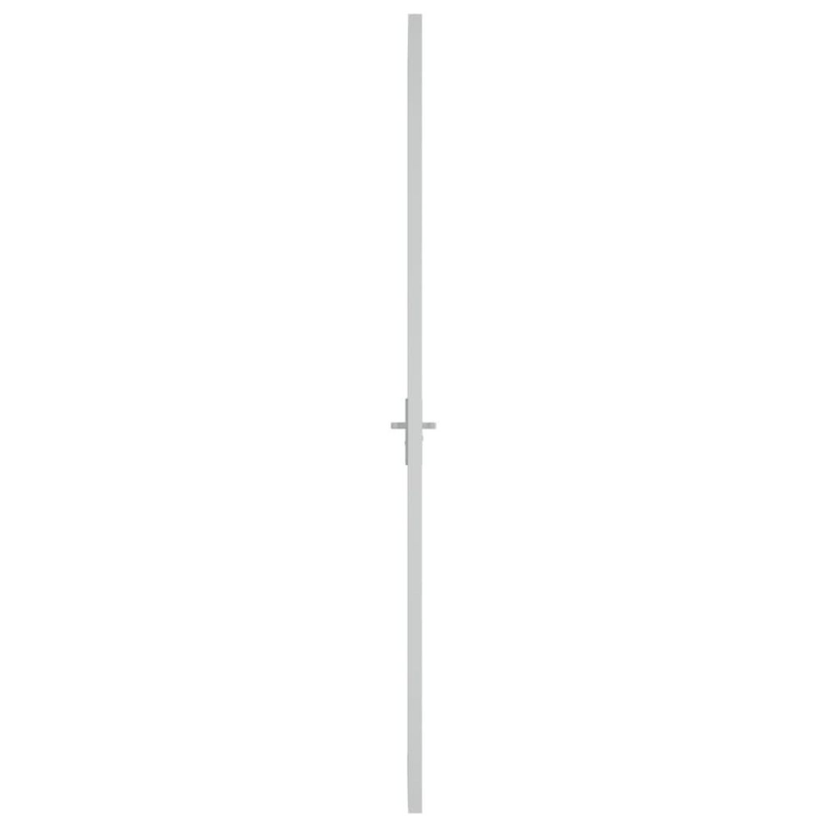 VIDAXL Porte interieure 76x201,5 cm Blanc Verre ESG et aluminium