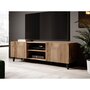 Voir la diapositive 1 : BEST MOBILIER Come - meuble tv - effet bois - 2 portes et 2 niches - 150 cm