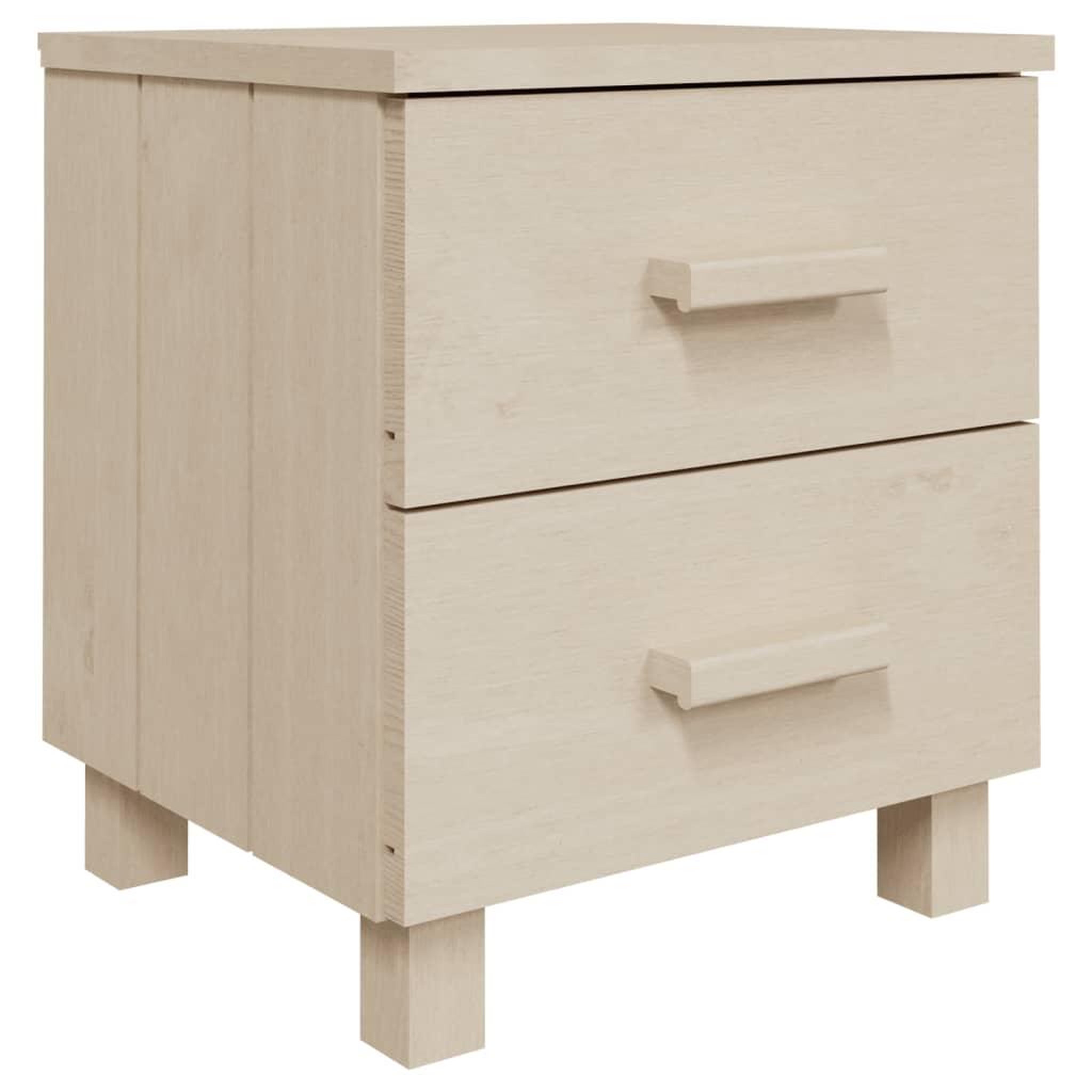 Voir la diapositive 3 : VIDAXL Tables de chevet HAMAR 2pcs Marron miel 40x35x44,5cm Bois